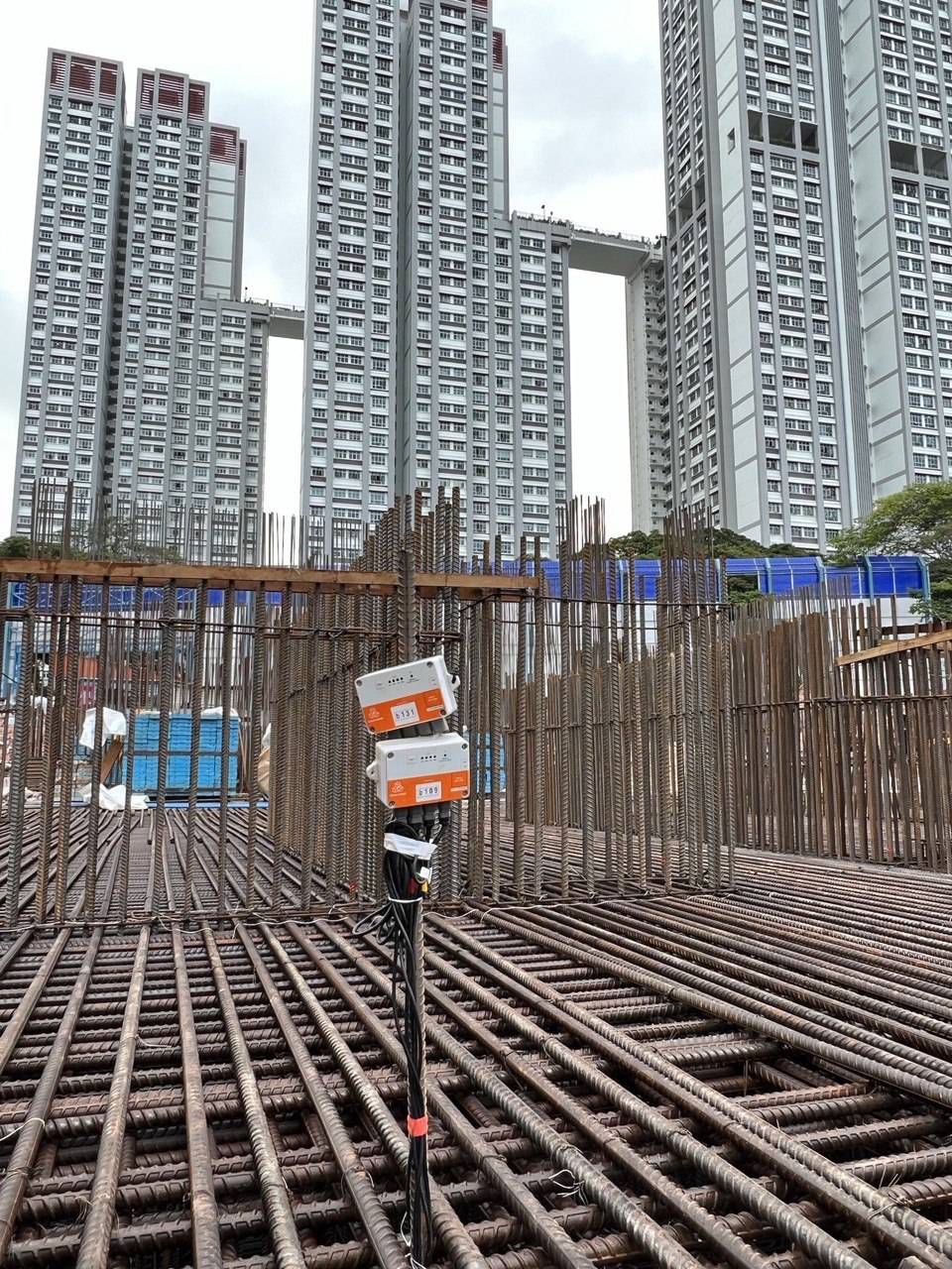 Temperature sensor on site